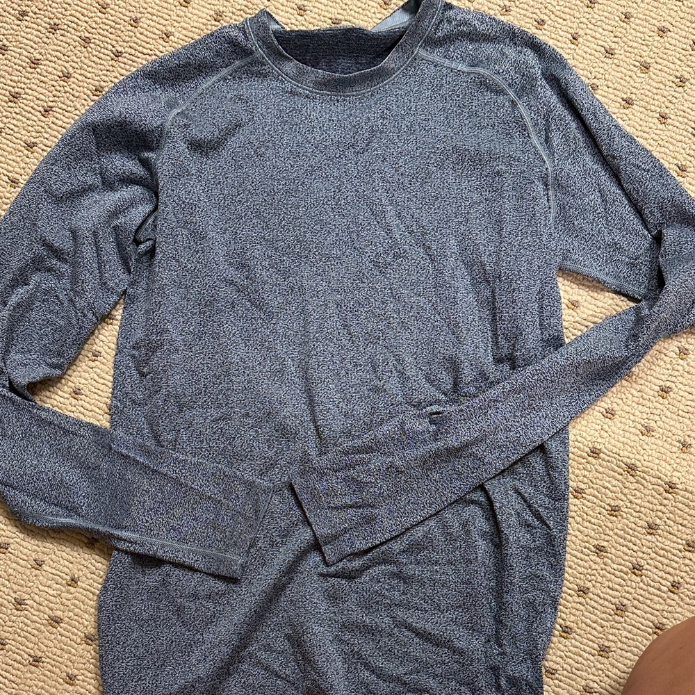 lululemon athletica Long Sleeve Shirt - Blue